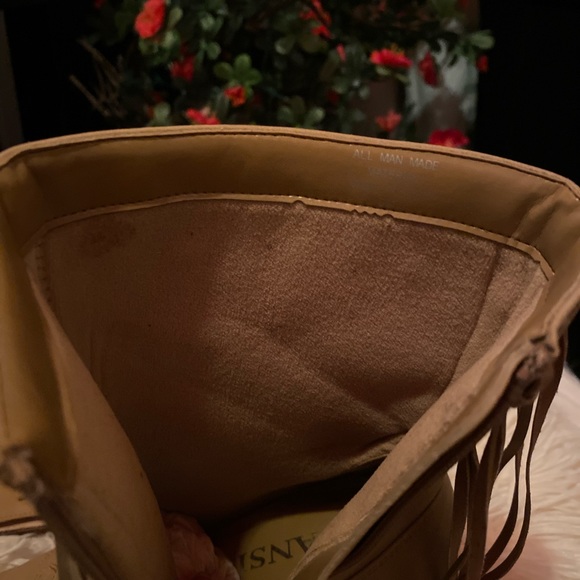 New York Transit Western Style Side Zip Boots w/Fringe Detail. - Picture 7 of 9